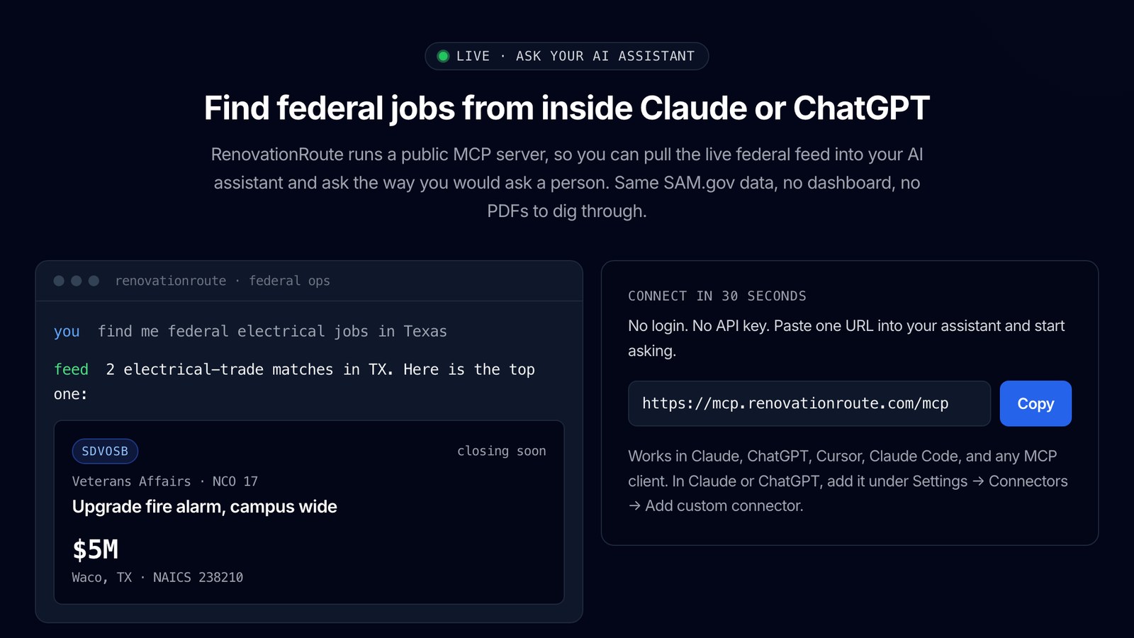 How to Find Government Construction Contracts with ChatGPT or Claude